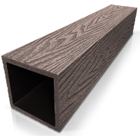 Столб ДПК 3D фактура дерева Венге Столб ДПК 3D фактура дерева Венге