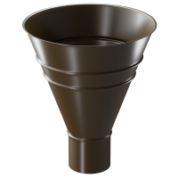 Воронка водосборная круглая КАШТАН (RAL 8017) Воронка водосборная круглая КАШТАН (RAL 8017)